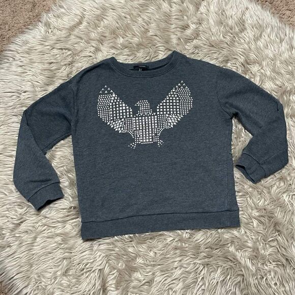 Forever 21 studded eagle sweatshirt medium - Picture 1 of 4